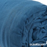 WEANAS Lightweight Warm Roomy Cotton Sleeping Bag Liner, Travel Sheet Sleep Sack, Rectangular 83" X 30" , Comfortable, for Travel, Youth Hostels, Picnic, Planes, Trains (Blue-M)   